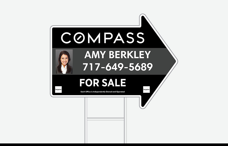 Compass Real Estate Signs - Signs for Realtors | BestPrintBuy.com
