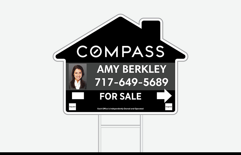 Compass Real Estate Signs - Signs for Realtors | BestPrintBuy.com