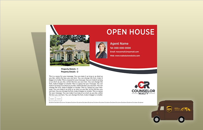 Counselor Realty Real Estate EDDM Postcards - Counselor Realty personalized Every Door Direct Mail Postcards | BestPrintBuy.com