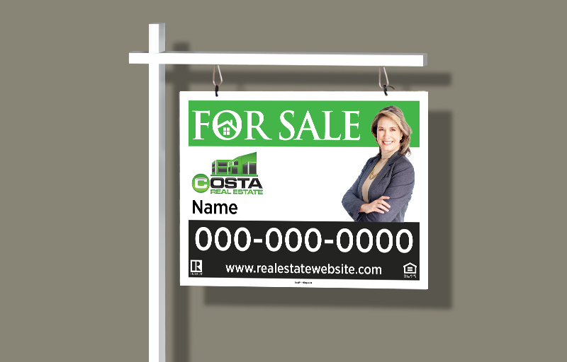 Costa Real Estate Real Estate Signs -  Signs for Realtors | BestPrintBuy.com
