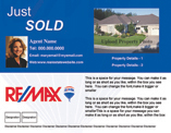 RE/MAX Just Sold Postcards