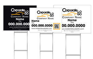 18 H X 24 W Corrugated Yard Sign & Stake