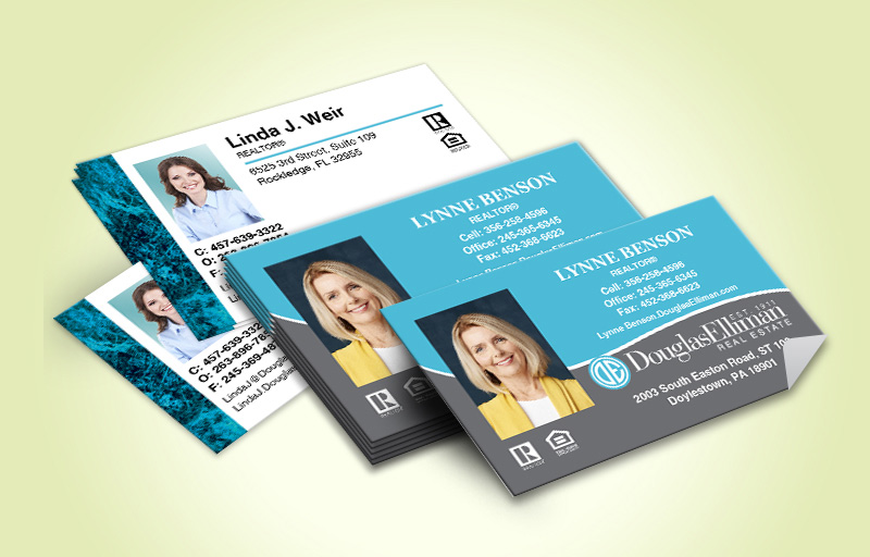 Douglas Elliman Real Estate Business Card Labels With Photo - Douglas Elliman marketing materials | BestPrintBuy.com