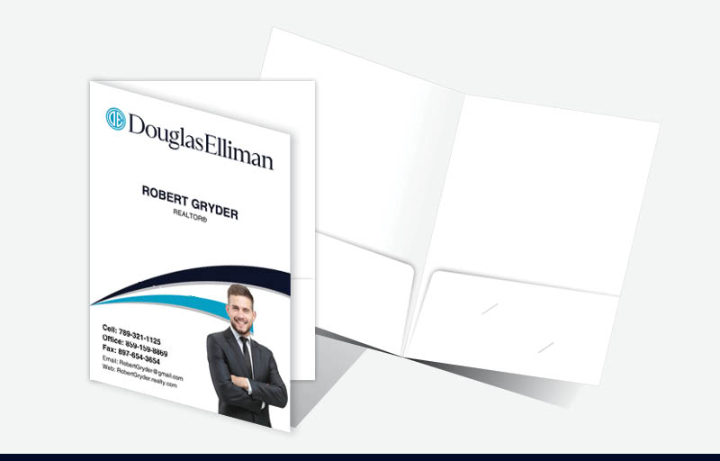 Douglas Elliman Real Estate Econo Presentation Folders - Econo Presentation Folders | BestPrintBuy.com
