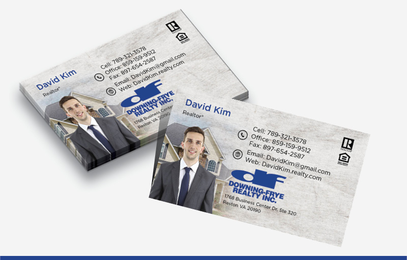 Downing Frye Realty Real Estate Silhouette Business Cards - Downing Frye Realty marketing materials | BestPrintBuy.com