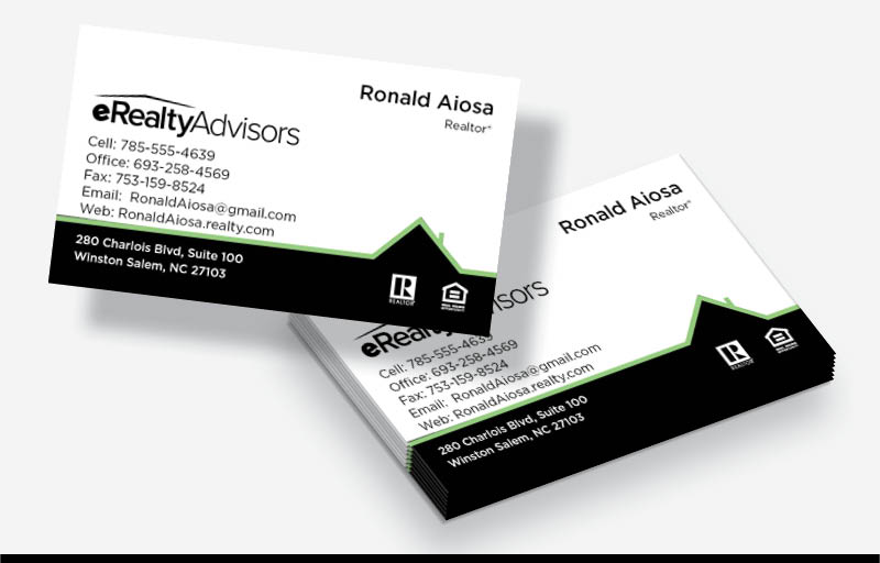 eRealty Advisors Real Estate Business Cards Without Photo - eRealty Advisors  marketing materials | BestPrintBuy.com