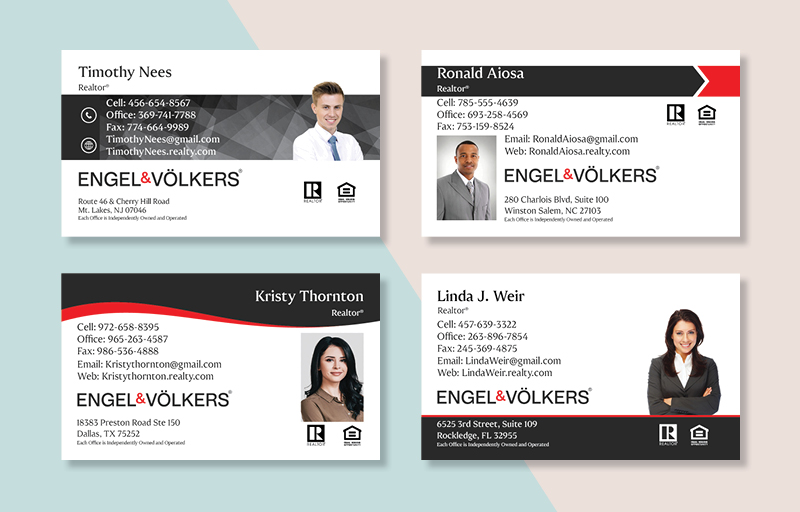 Engel Volkers Real Estate Business Card Magnets - magnets with photo and contact info | BestPrintBuy.com