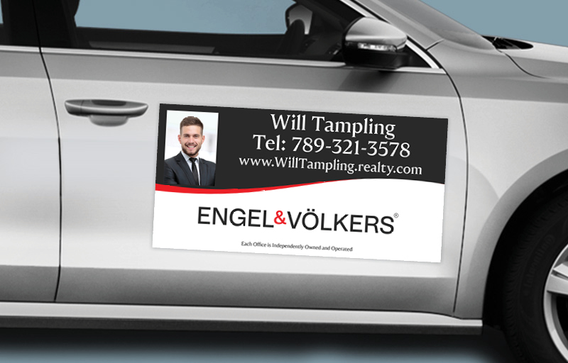 Engel Volkers Real Estate 12 x 24 with Photo Car Magnets - Custom car magnets for realtors | BestPrintBuy.com