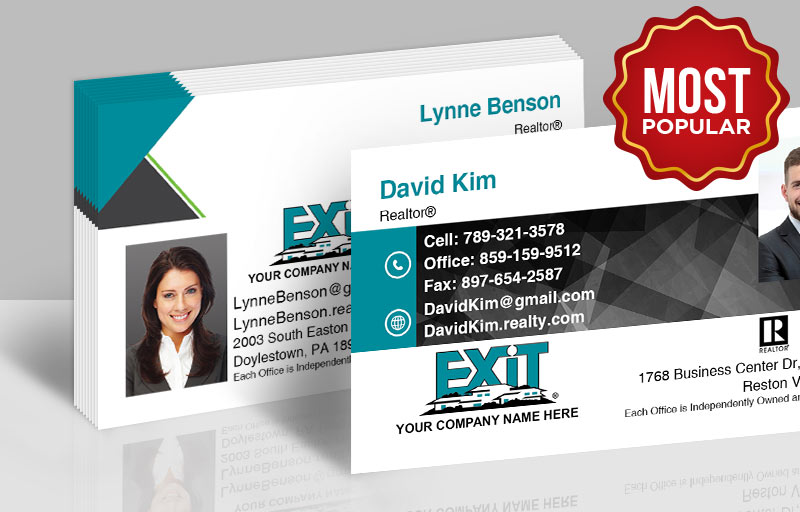 exit realty business card products exit realty business card