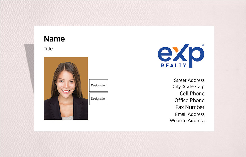 eXp Realty Real Estate Ultra Thick Business Cards With Photo - eXp Realty - Luxury, Thick Stock Business Cards with a Matte Finish for Realtors | BestPrintBuy.com