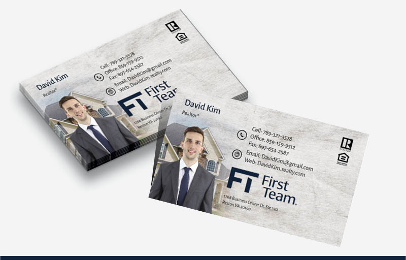 First Team Real Estate Silhouette Business Card Magnets - First Team personalized marketing materials | BestPrintBuy.com
