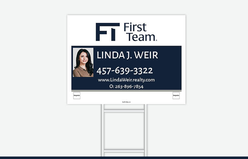 First Team Real Estate Signs - FT Approved Vendor Signs for Realtors | BestPrintBuy.com
