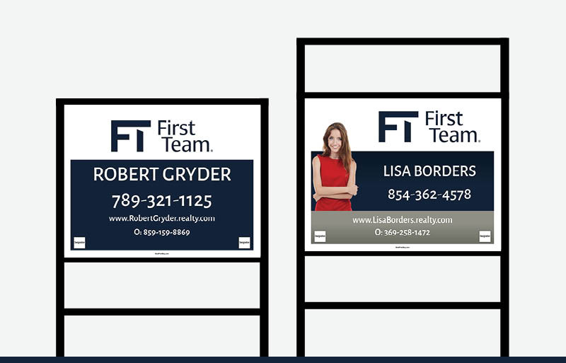 First Team Real Estate Signs - FT Approved Vendor Signs for Realtors | BestPrintBuy.com