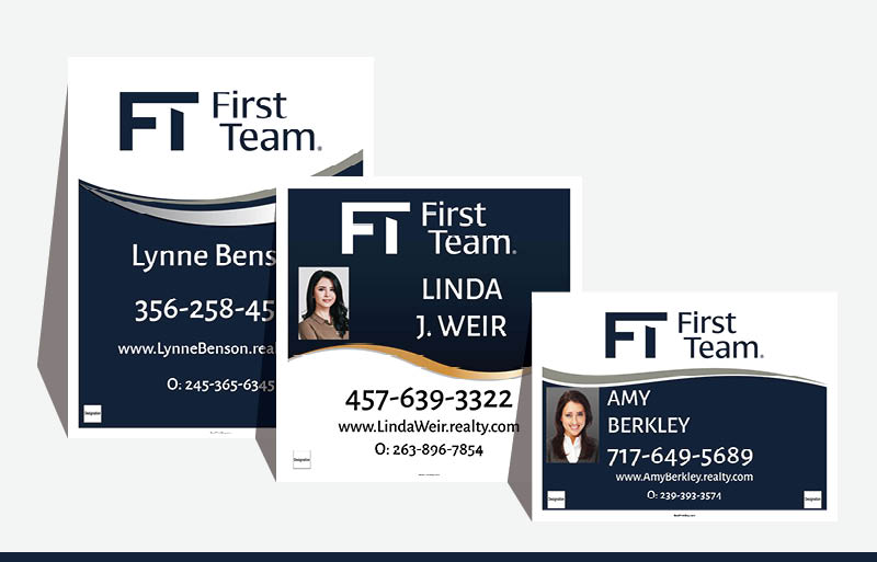 First Team Real Estate Signs - FT Approved Vendor Signs for Realtors | BestPrintBuy.com