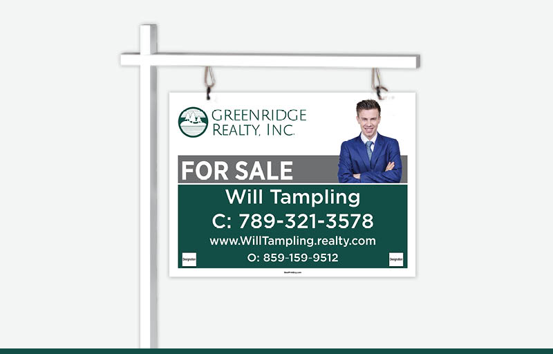 Greenridge Realty Real Estate Signs -  Signs for Realtors | BestPrintBuy.com
