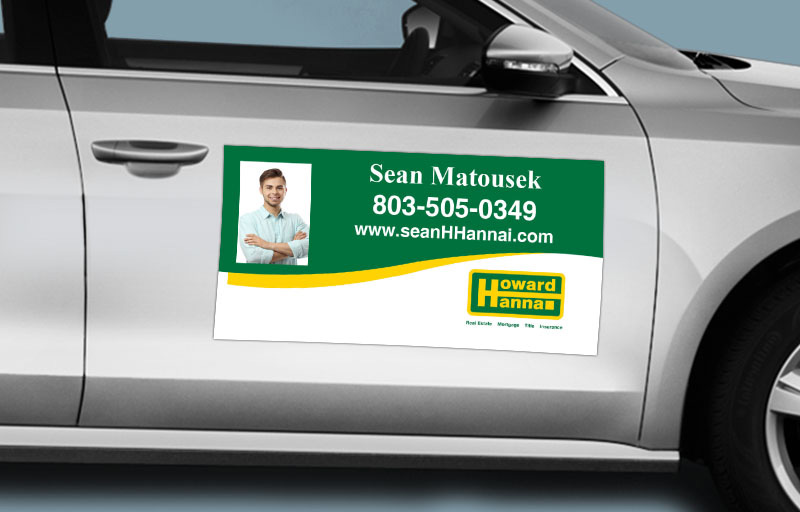 Howard Hanna  Real Estate 12 x 24 with Photo Car Magnets -  Howard Hanna  approved vendor custom car magnets for realtors | BestPrintBuy.com