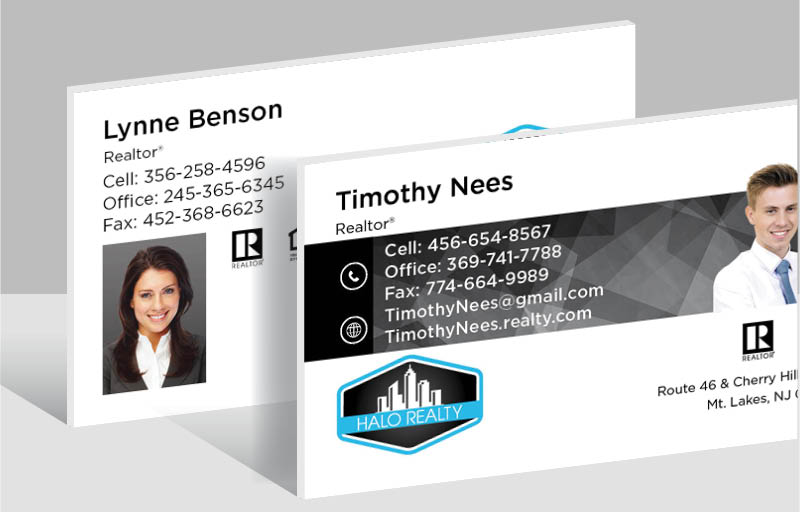 Halo Realty Real Estate Ultra Thick Business Cards - Thick Stock & Matte Finish Business Cards for Realtors | BestPrintBuy.com