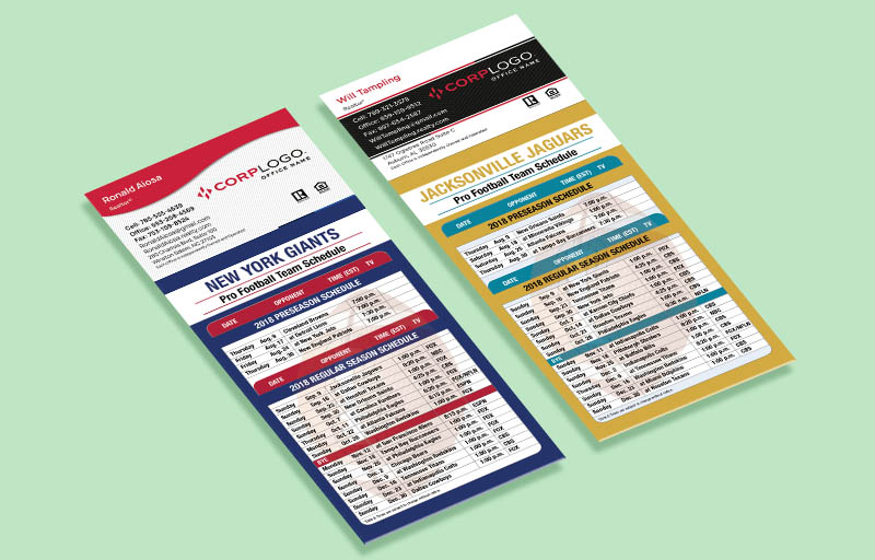 Home Smart Real Estate Business Card Magnetic Schedules Without Photo - Home Smart  personalized magnetic football schedules | BestPrintBuy.com