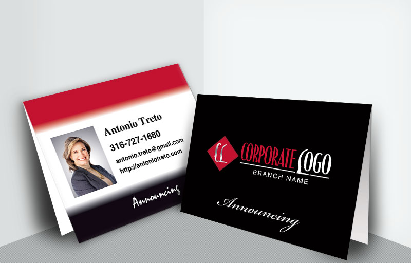 HomeSmart Real Estate Folded Note Cards - HomeSmart Real Estate announcing note card stationery | BestPrintBuy.com