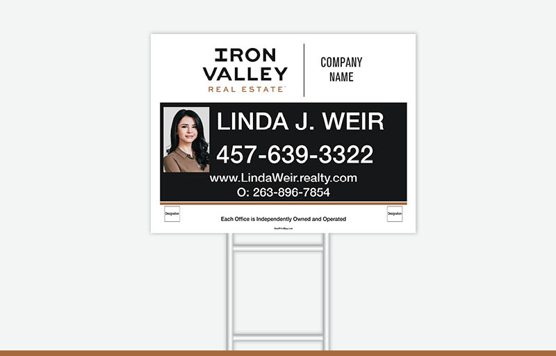 Iron Valley Real Estate Signs - IVRE Approved Vendor Signs for Realtors | BestPrintBuy.com