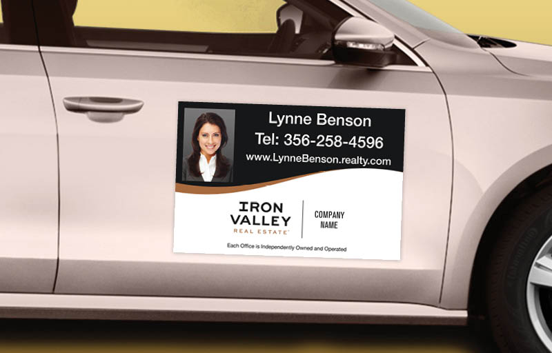 Iron Valley Real Estate 12 x 18 with Photo Car Magnets - Custom car magnets for realtors | BestPrintBuy.com