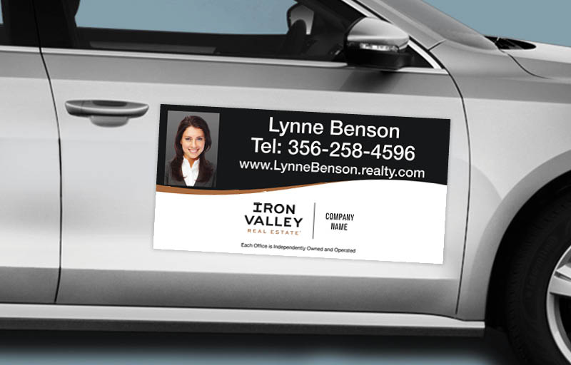 Iron Valley Real Estate 12 x 24 with Photo Car Magnets - Custom car magnets for realtors | BestPrintBuy.com