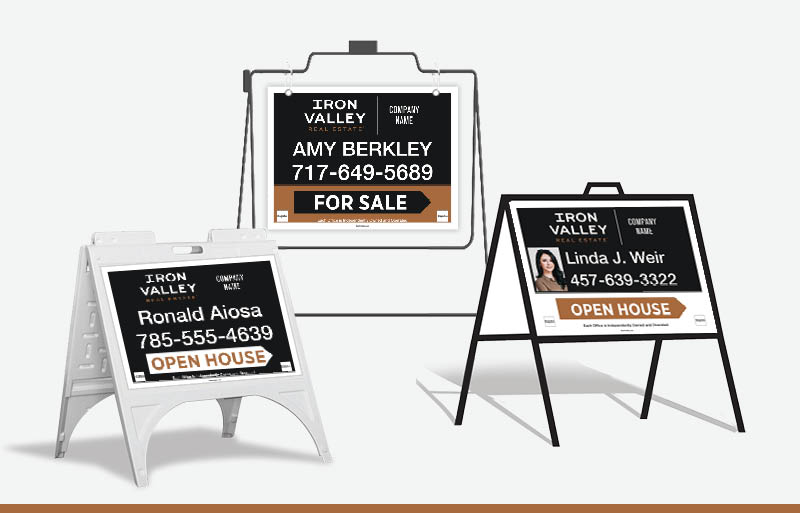 Iron Valley Real Estate Signs - IVRE Approved Vendor Signs for Realtors | BestPrintBuy.com
