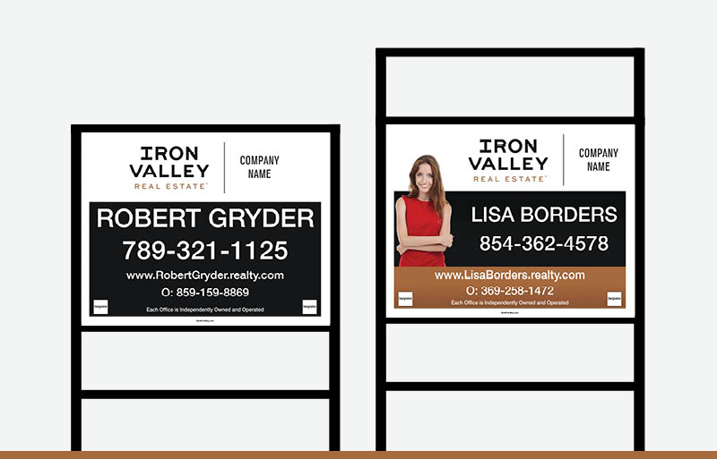 Iron Valley Real Estate Signs - IVRE Approved Vendor Signs for Realtors | BestPrintBuy.com