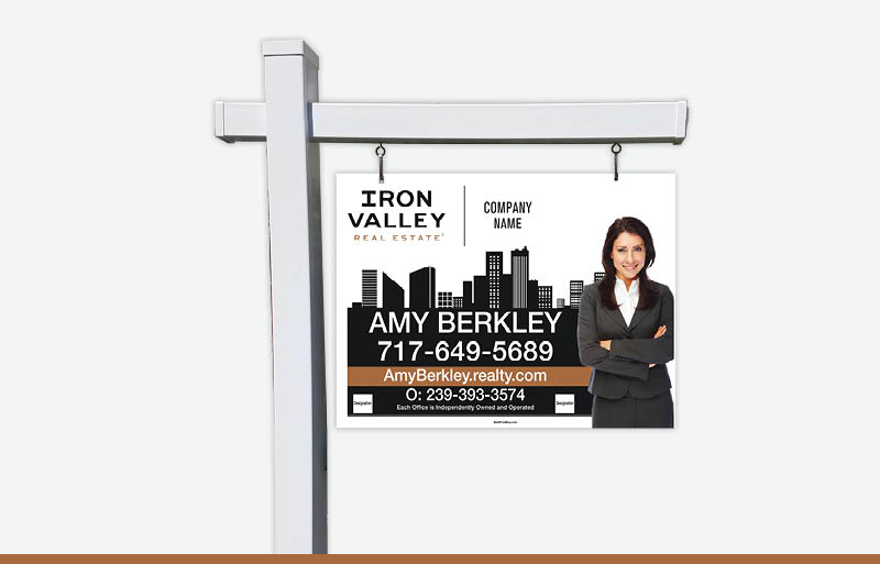 Iron Valley Real Estate Signs - IVRE Approved Vendor Signs for Realtors | BestPrintBuy.com