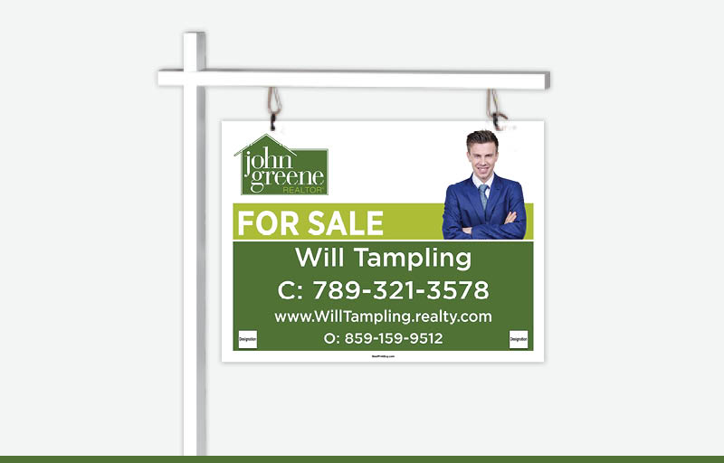 John Greene Realtor Real Estate Signs -  Signs for Realtors | BestPrintBuy.com