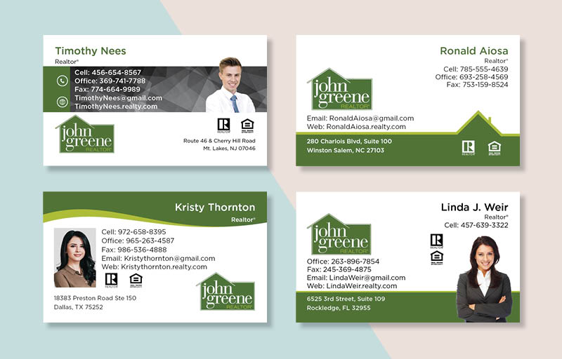 John Greene Realtor Real Estate Business Card Magnets - magnets with photo and contact info | BestPrintBuy.com