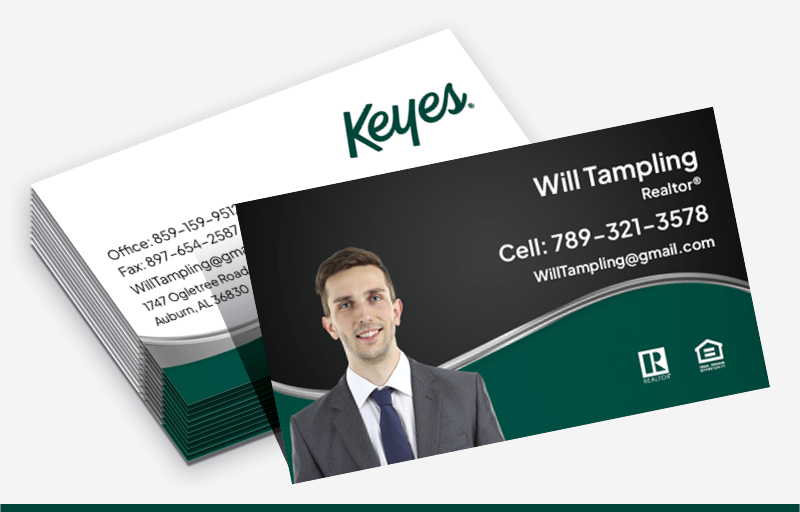 Keyes Real Estate Standard Business Cards - Standard & Rounded Corner Business Cards for Realtors | BestPrintBuy.com