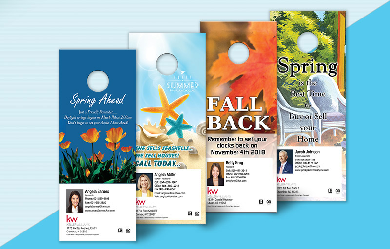 The Keyes Company One Sided Door Hangers: Seasonal - The Keyes Company  Door Knockers for Realtors | BestPrintBuy.com