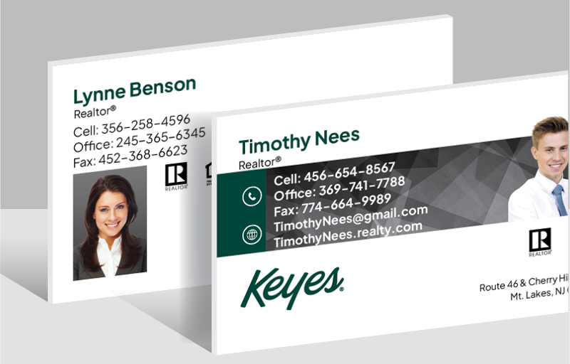 Keyes Real Estate Ultra Thick Business Cards - Thick Stock & Matte Finish Business Cards for Realtors | BestPrintBuy.com
