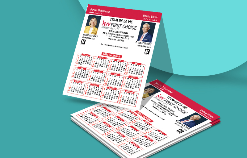 Keller Williams Real Estate Mini Business Card Calendar Magnets