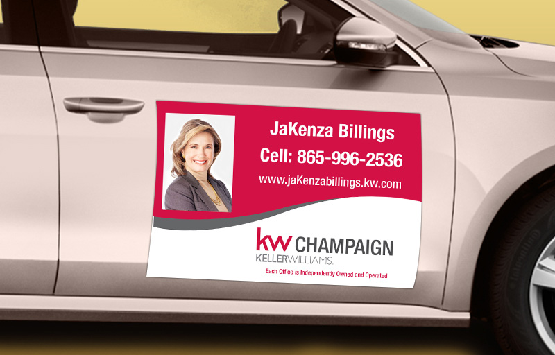 Keller Williams Real Estate Car Magnets with Photo Option