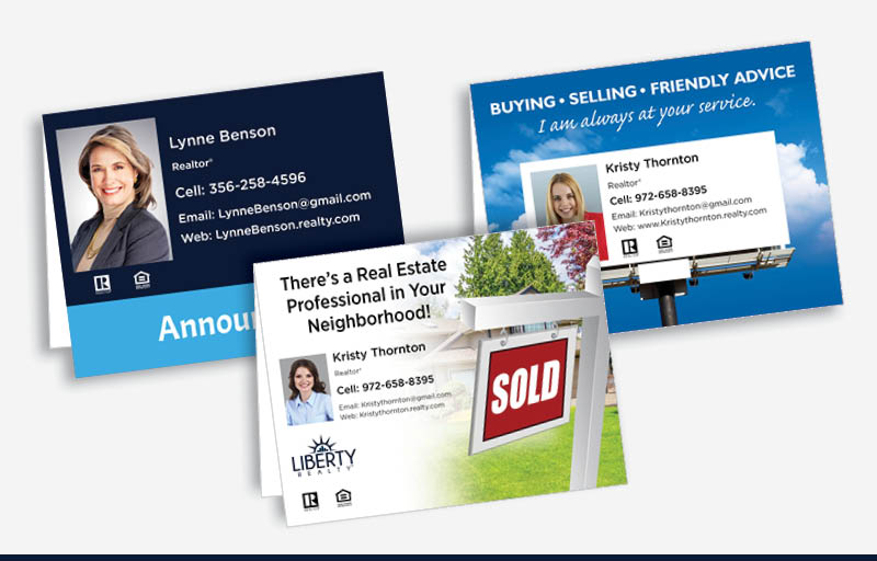 Liberty Realty Real Estate Postcard Mailing -  direct mail postcard templates and mailing services | BestPrintBuy.com