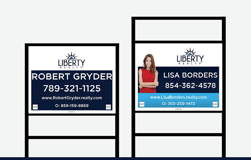 Liberty Realty Real Estate Signs - LIR Signs for Realtors | BestPrintBuy.com