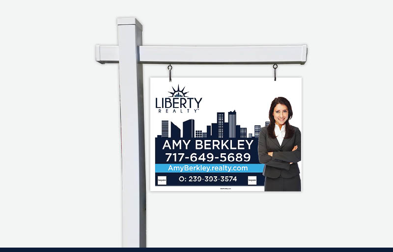 Liberty Realty Real Estate Signs - LIR Signs for Realtors | BestPrintBuy.com