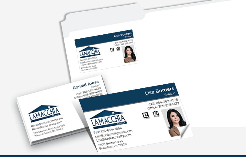 Business card label