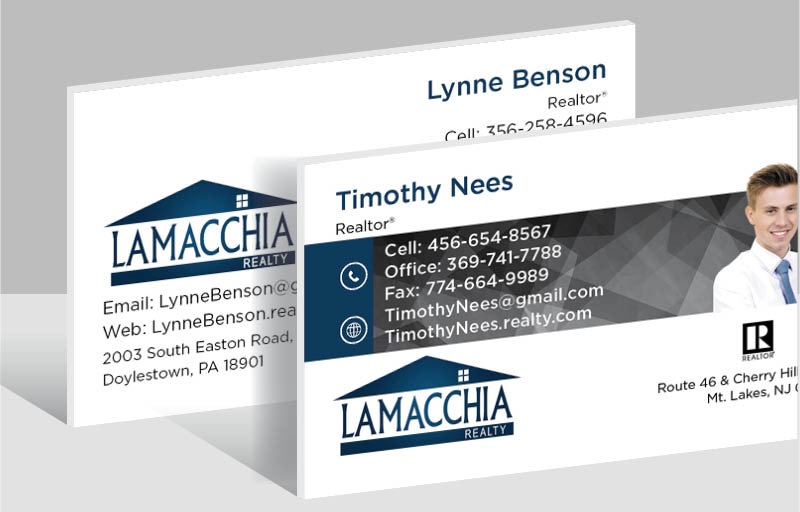 Lamacchia Realty Real Estate Ultra Thick Business Cards - Thick Stock & Matte Finish Business Cards for Realtors | BestPrintBuy.com