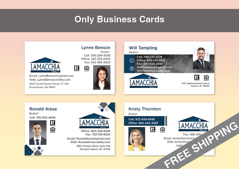 Lamacchia Realty Real Estate Gold Agent Package - Lamacchia Realty approved vendor personalized business cards, letterhead, envelopes and note cards | BestPrintBuy.com