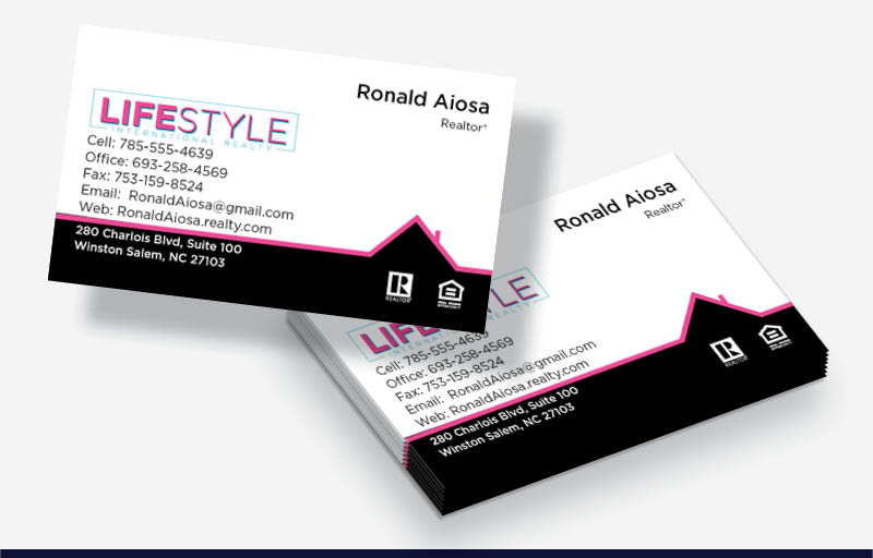 LIFESTYLE International Realty Real Estate Business Cards Without Photo - LIFESTYLE International Realty  marketing materials | BestPrintBuy.com