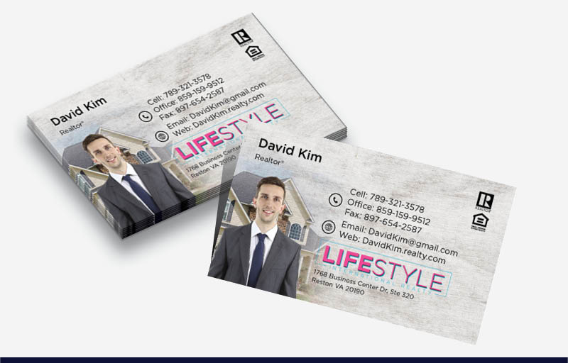 LIFESTYLE International Realty Real Estate Silhouette Business Cards - LIFESTYLE International Realty marketing materials | BestPrintBuy.com