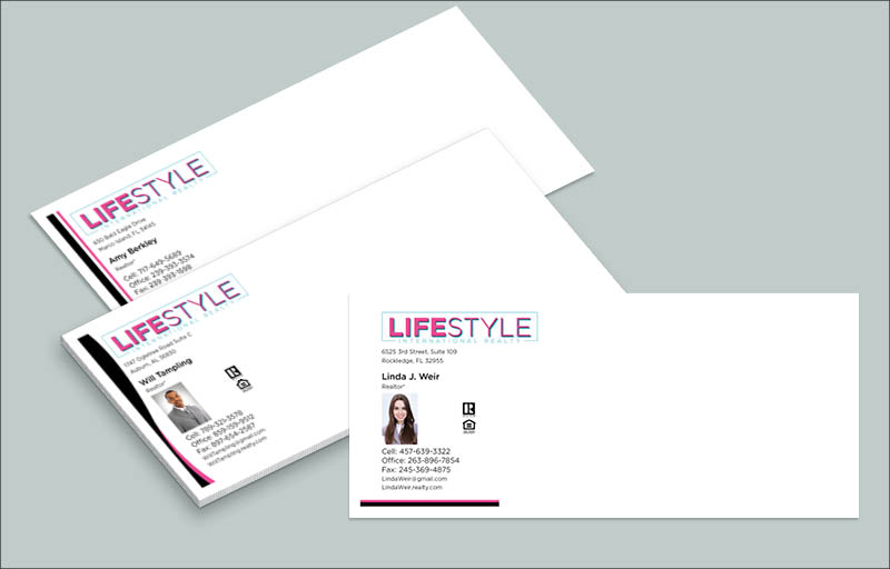 LIFESTYLE International Realty Real Estate #10 Envelopes - Custom #10 Envelopes Stationery for Realtors | BestPrintBuy.com