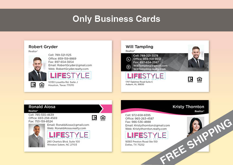 LIFESTYLE International Realty Real Estate Gold Agent Package - LIFESTYLE International Realty approved vendor personalized business cards, letterhead, envelopes and note cards | BestPrintBuy.com