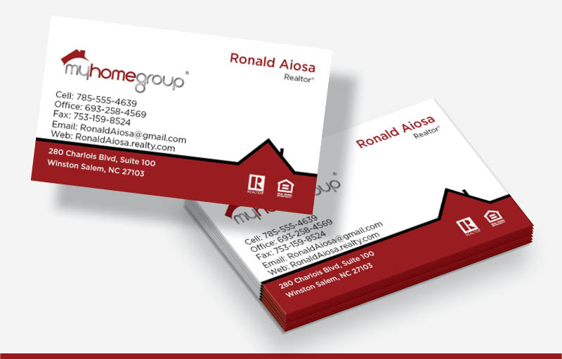 My Home Group Real Estate Business Cards Without Photo - My Home Group  marketing materials | BestPrintBuy.com