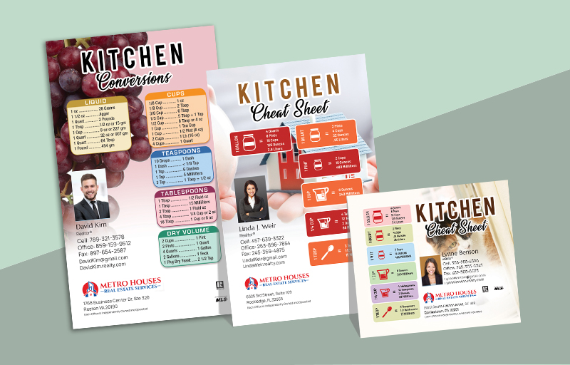 Metro Houses Real Estate Services Real Estate Kitchen Measures - custom magnets | BestPrintBuy.com