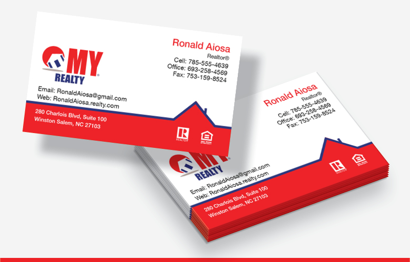 My Realty Real Estate Business Cards Without Photo - My Realty  marketing materials | BestPrintBuy.com