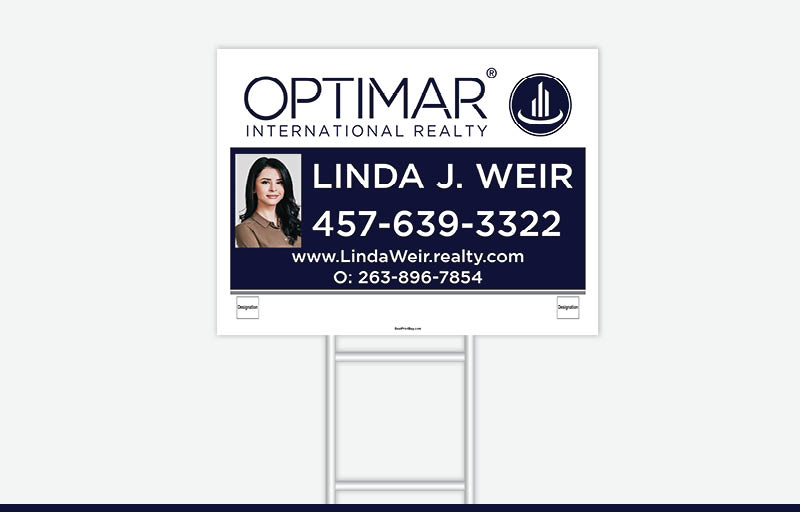 Optimar International Real Estate Signs - OIR Signs for Realtors | BestPrintBuy.com